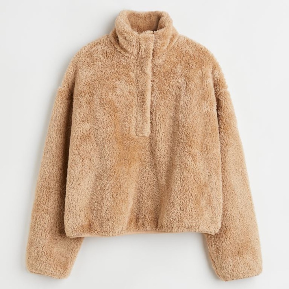Faux Shearling Top